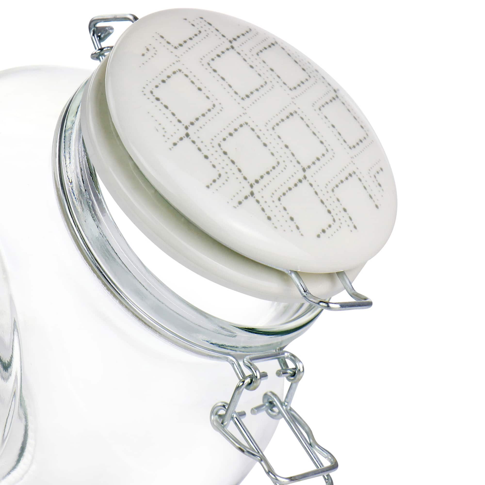 Gibson Home® 1.9qt. Glass Canister with Ceramic Lid
